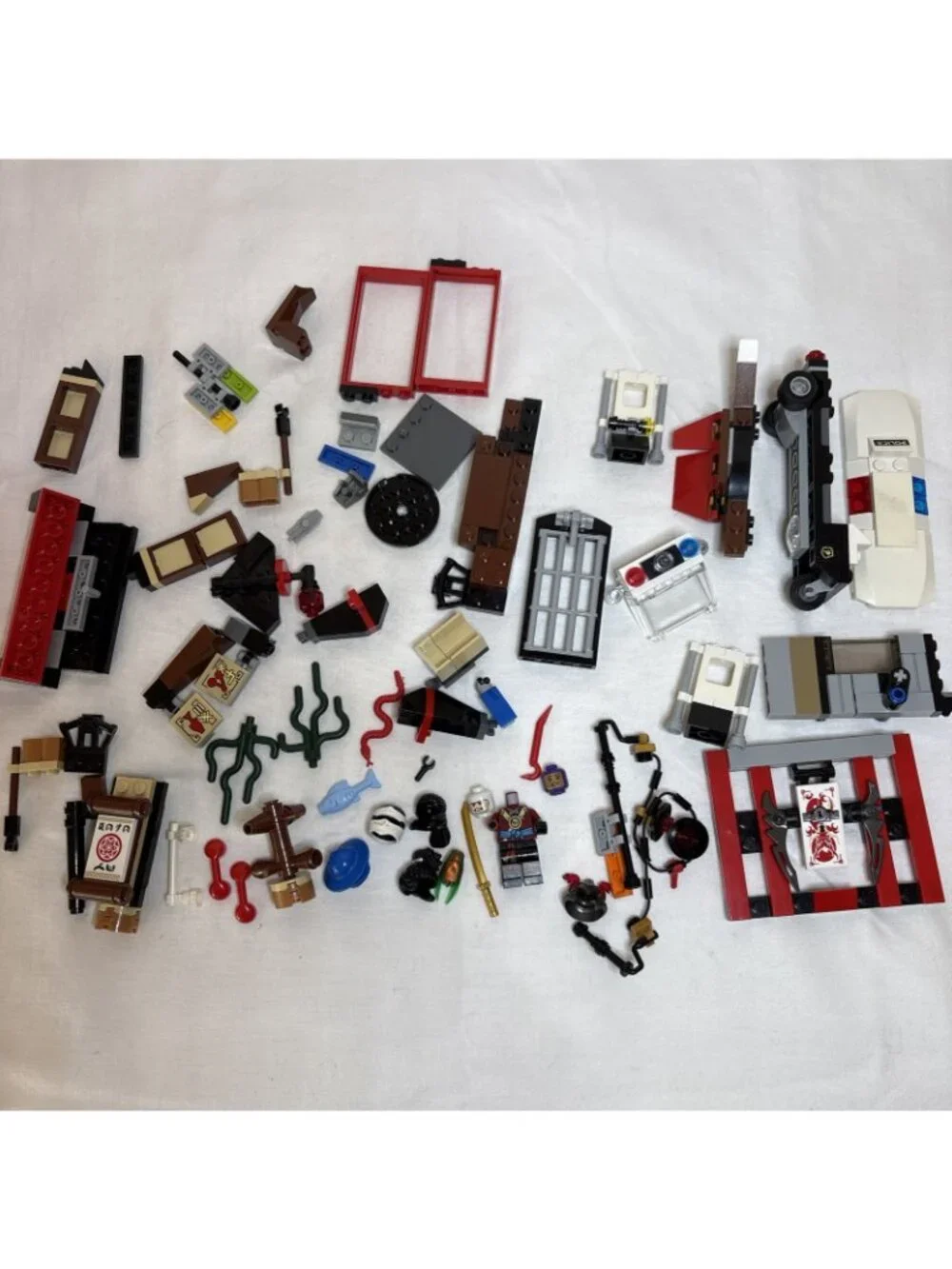 LEGO Loose Lot Ninjago City Police Island Jays Jet Mixed Bricks Bulk Piece Parts